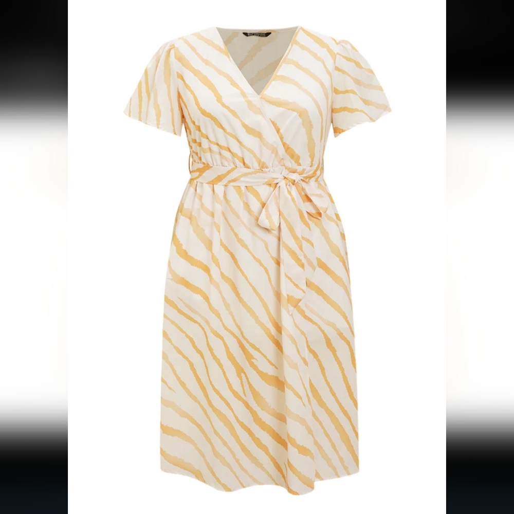 New Bloomchic Zebra Print midi Dress Size 12
